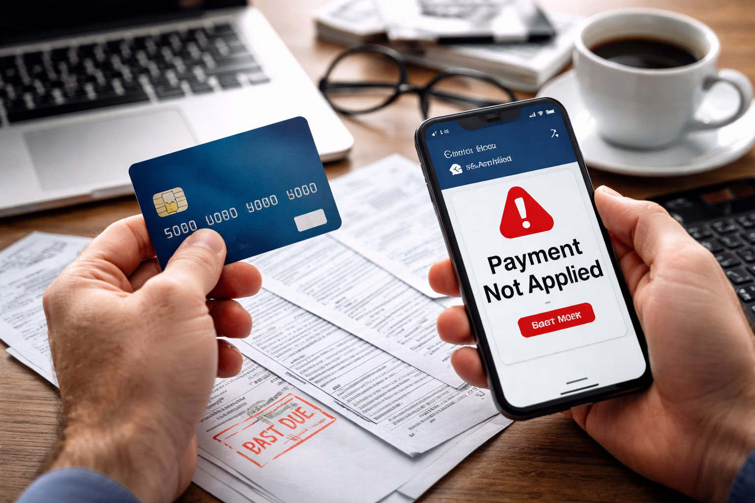 credit card payment not applied