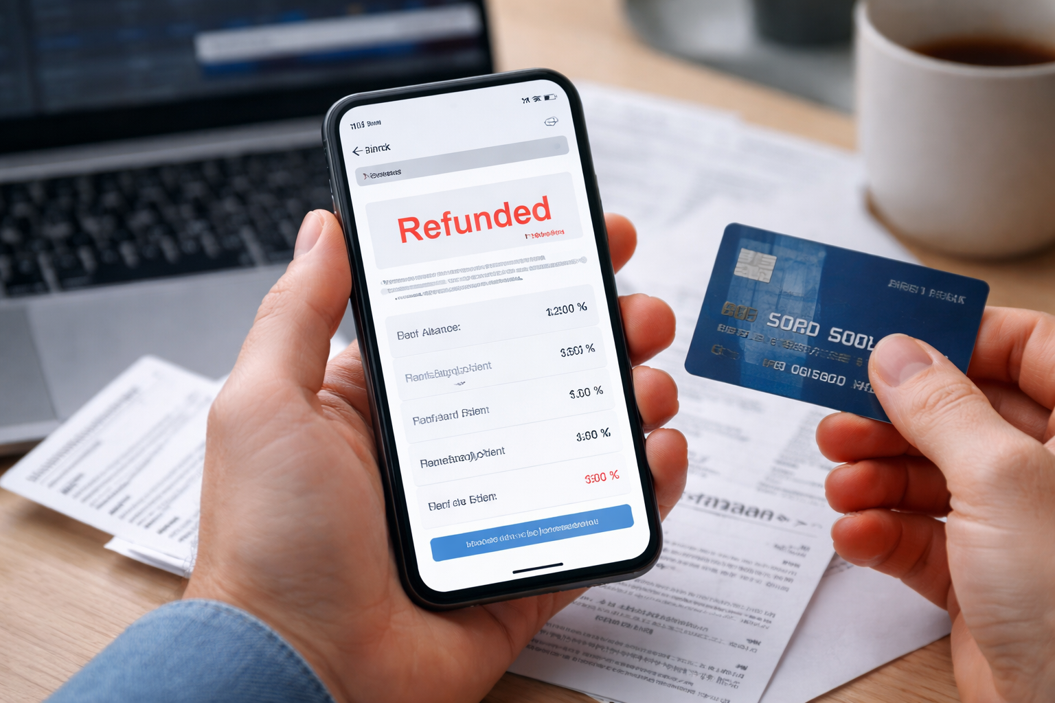 merchant refunded but card not credited