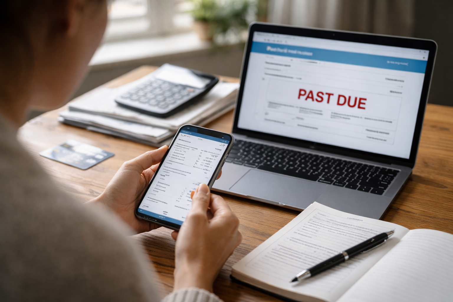 credit card payment posted late