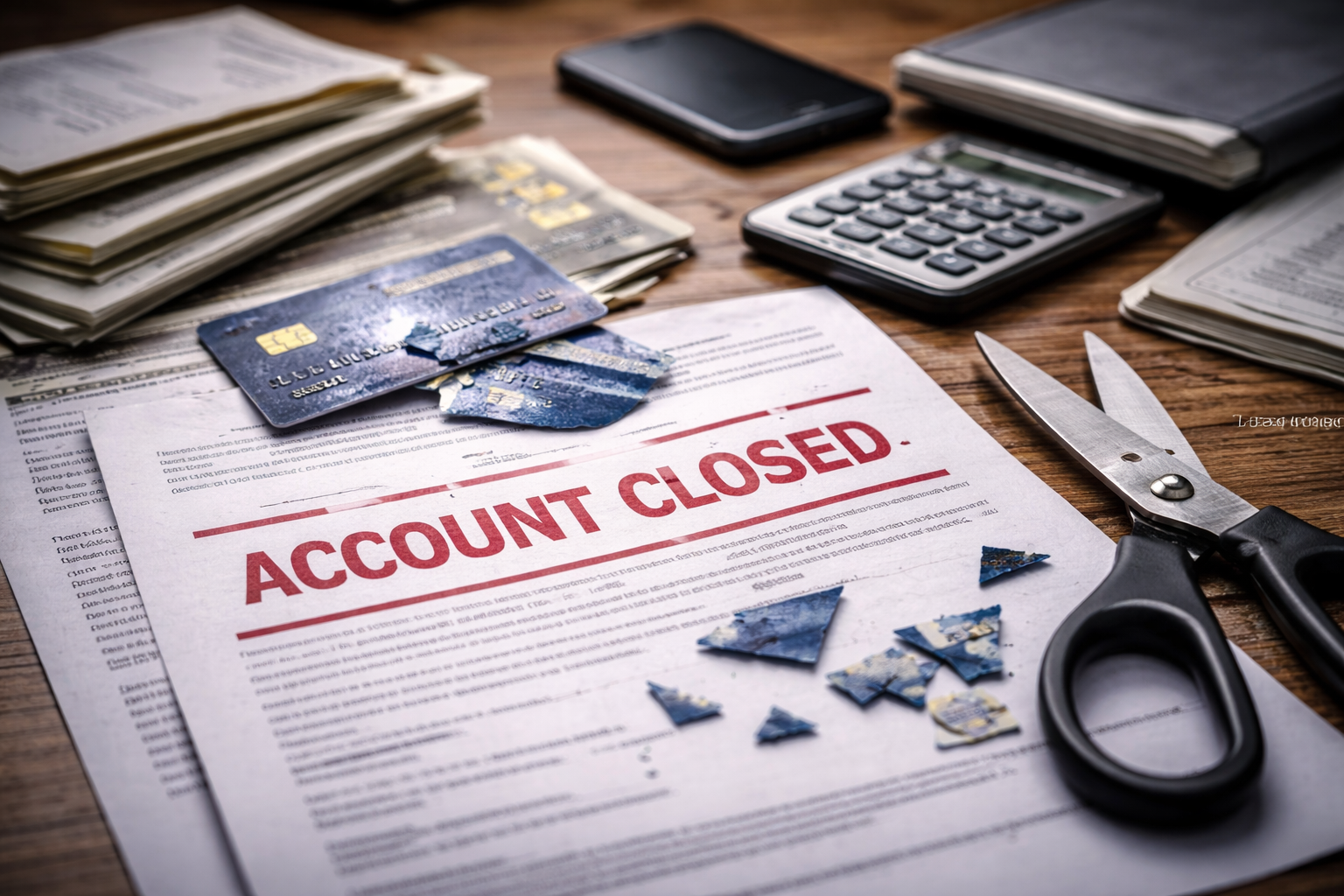 credit card account closed after dispute