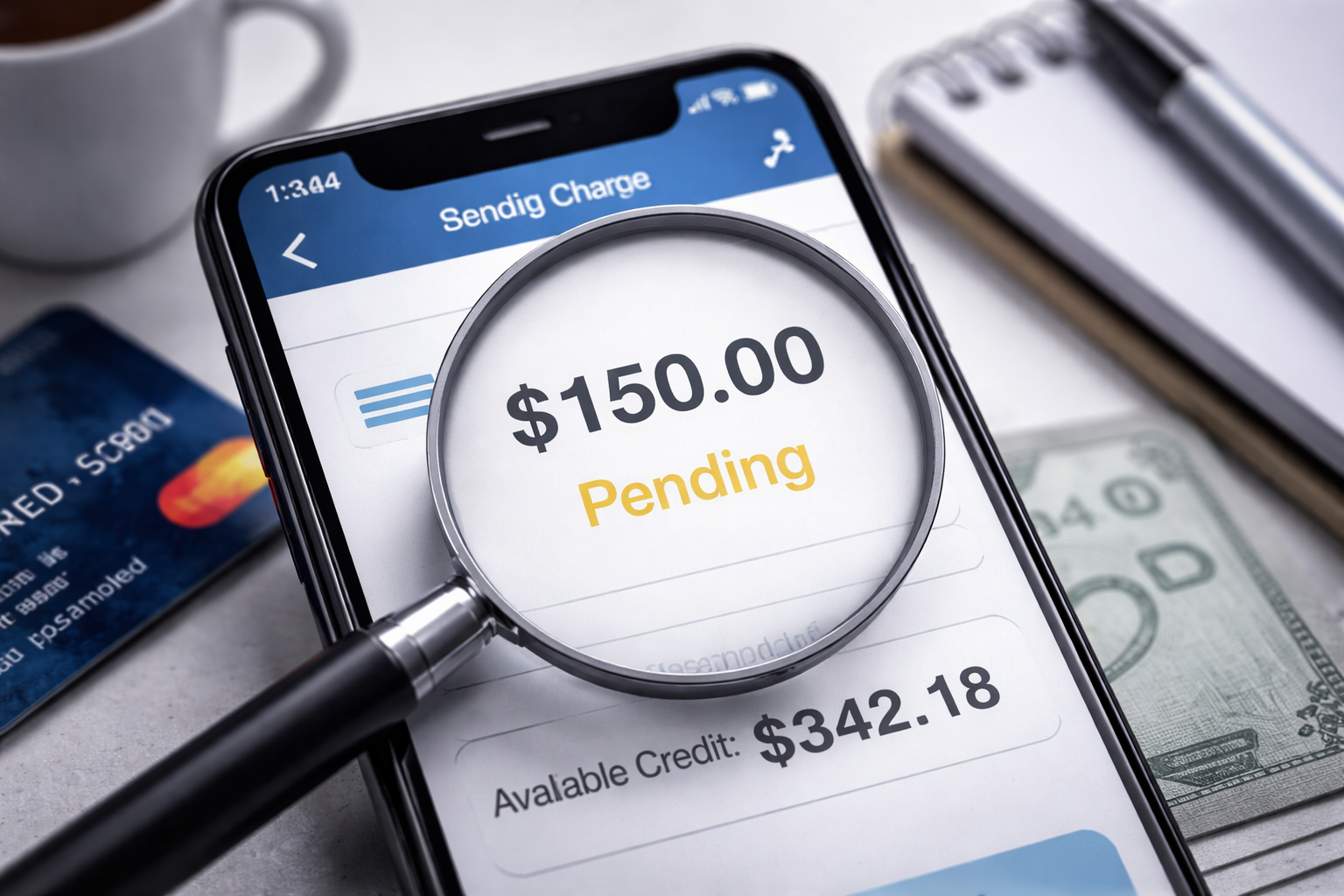 credit card pending charge never dropped