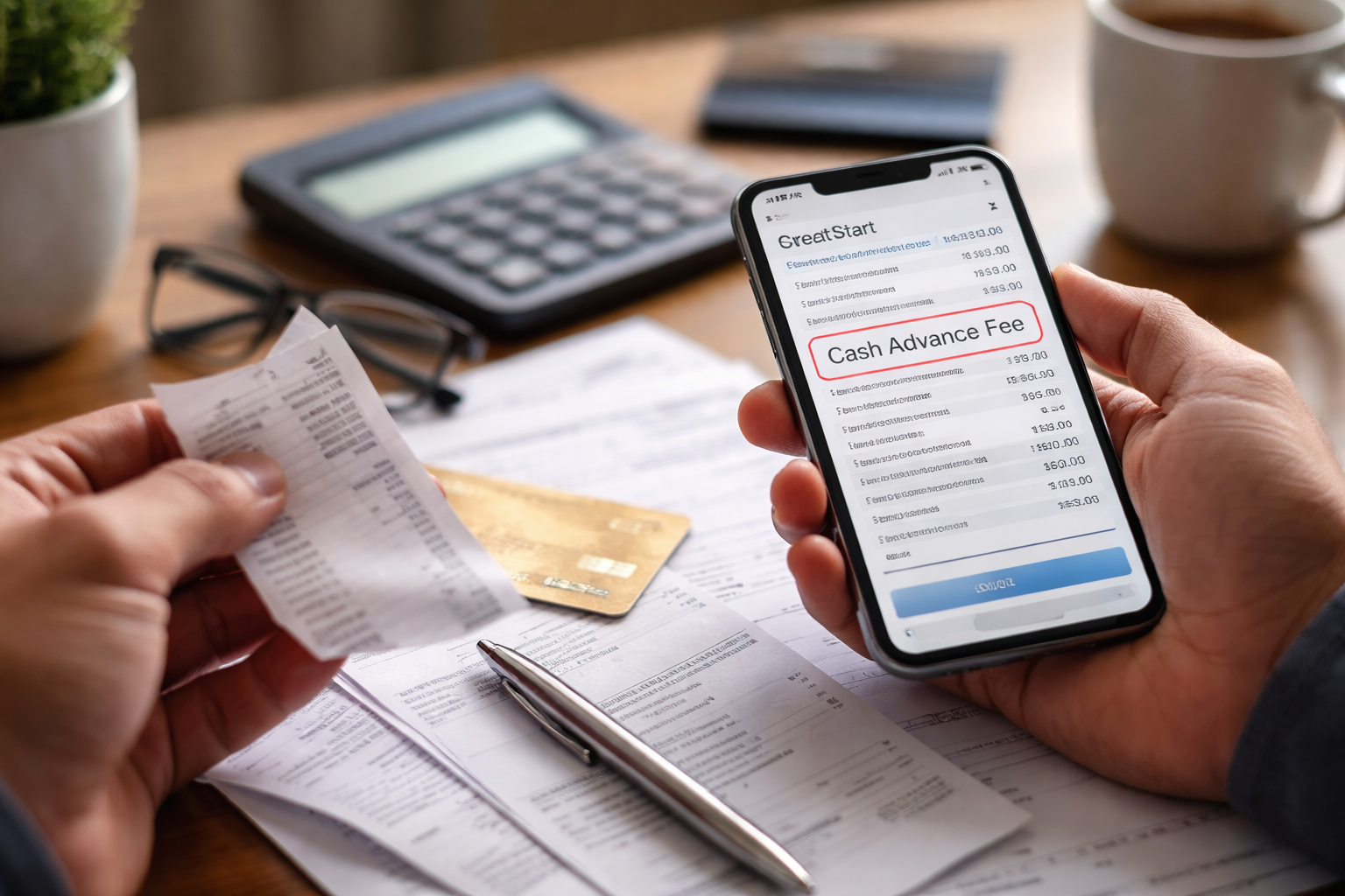 credit card cash advance fee charged by mistake