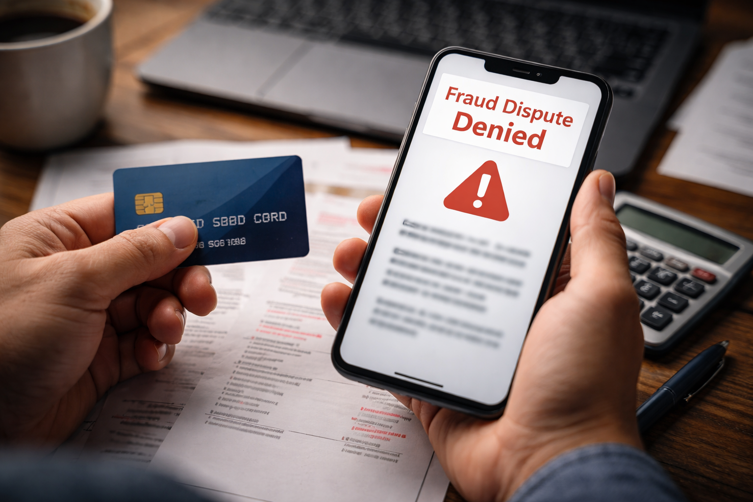 credit card fraud dispute denied