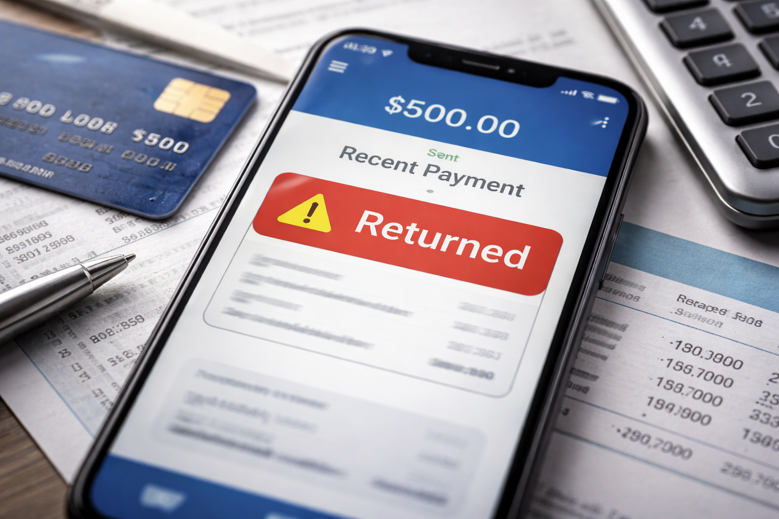 Credit Card Payment Marked as Returned but Money Already Deducted