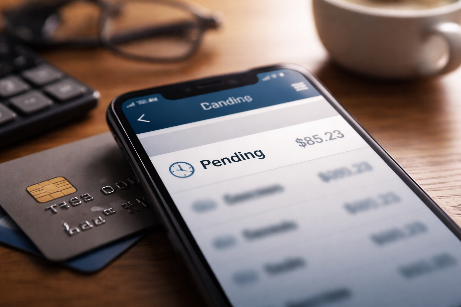 Credit Card Pending Charge Stuck for Days