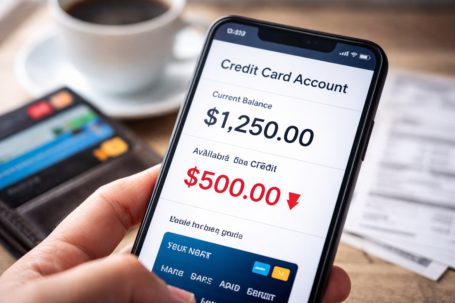 Credit Card Available Credit Reduced Without Balance Increase