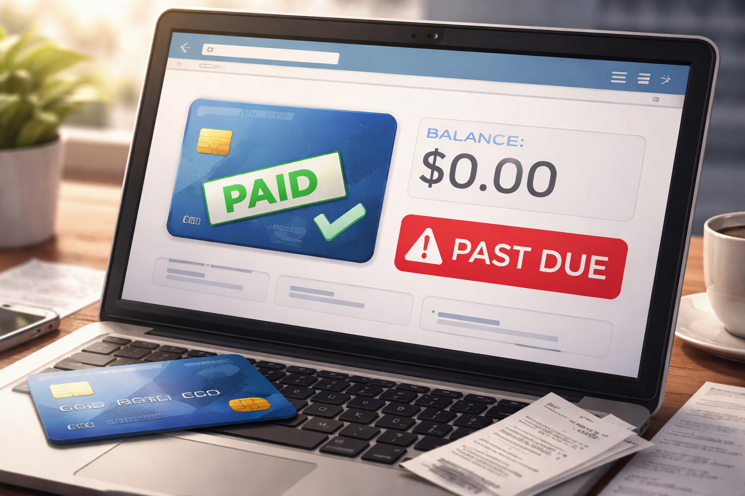 Credit Card Statement Shows Paid But Still Past Due