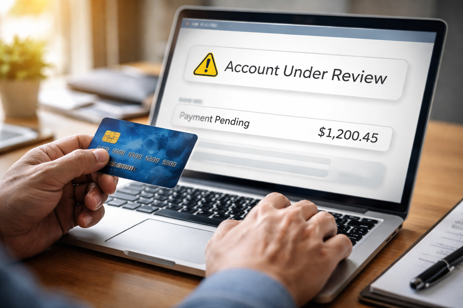 Credit Card Payment Triggered Account Review Before Posting